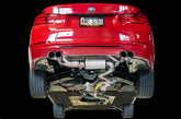 AWE Touring Edition Axle-back Exhaust, Quad Outlet for BMW F3X N20/N26 328i/428i - Chrome Silver Tips (80mm) - Mounted